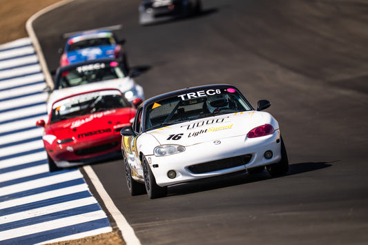 LightSpeed Mazda Spec Miata (NB) #16 racing at the Thunderhill 12 Hour