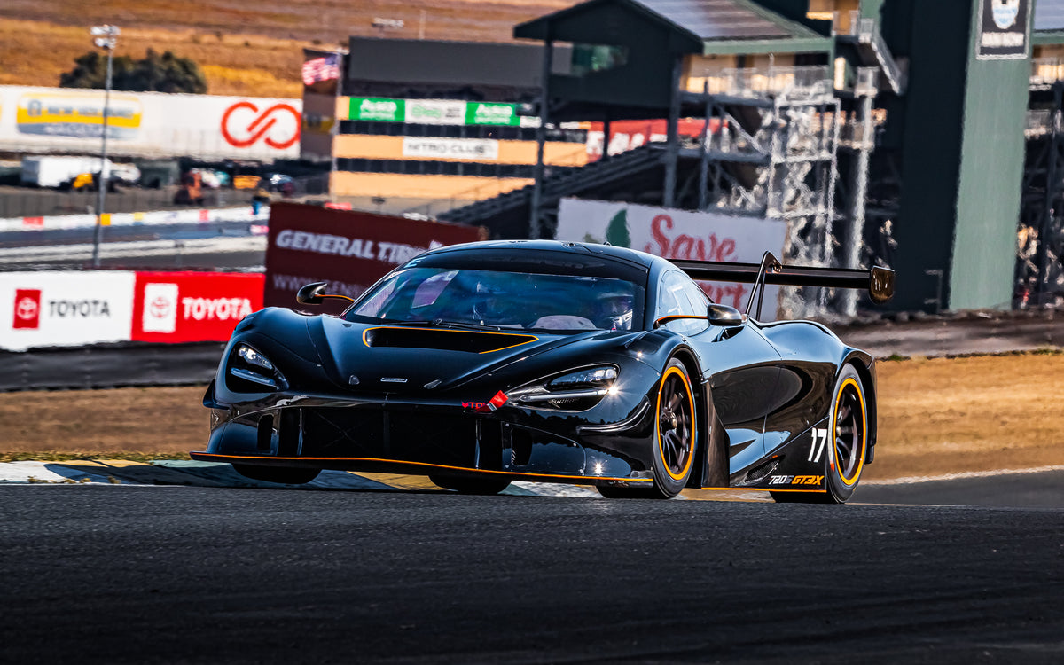 A McLaren 720S GT3X on track at Sonoma Raceway