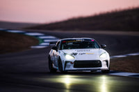 LightSpeed Toyota GR86 Cup car at dusk during the Thunderhill 12 Hour