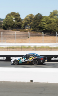 LightSpeed Spec Miata on track